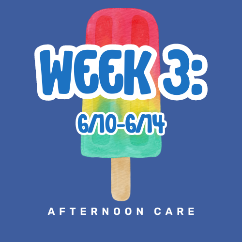 Week 3: 6/10 - 6/14 AFTERNOON CARE
