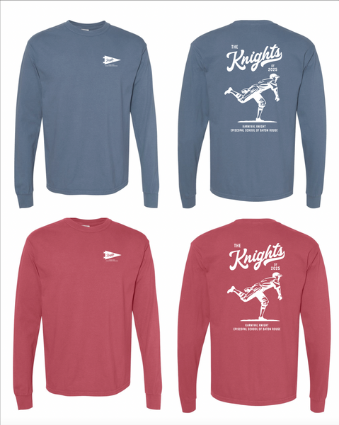 Adult Red & Blue Long Sleeve TShirt