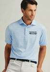 Peter Millar Polo Light Blue/banner logo