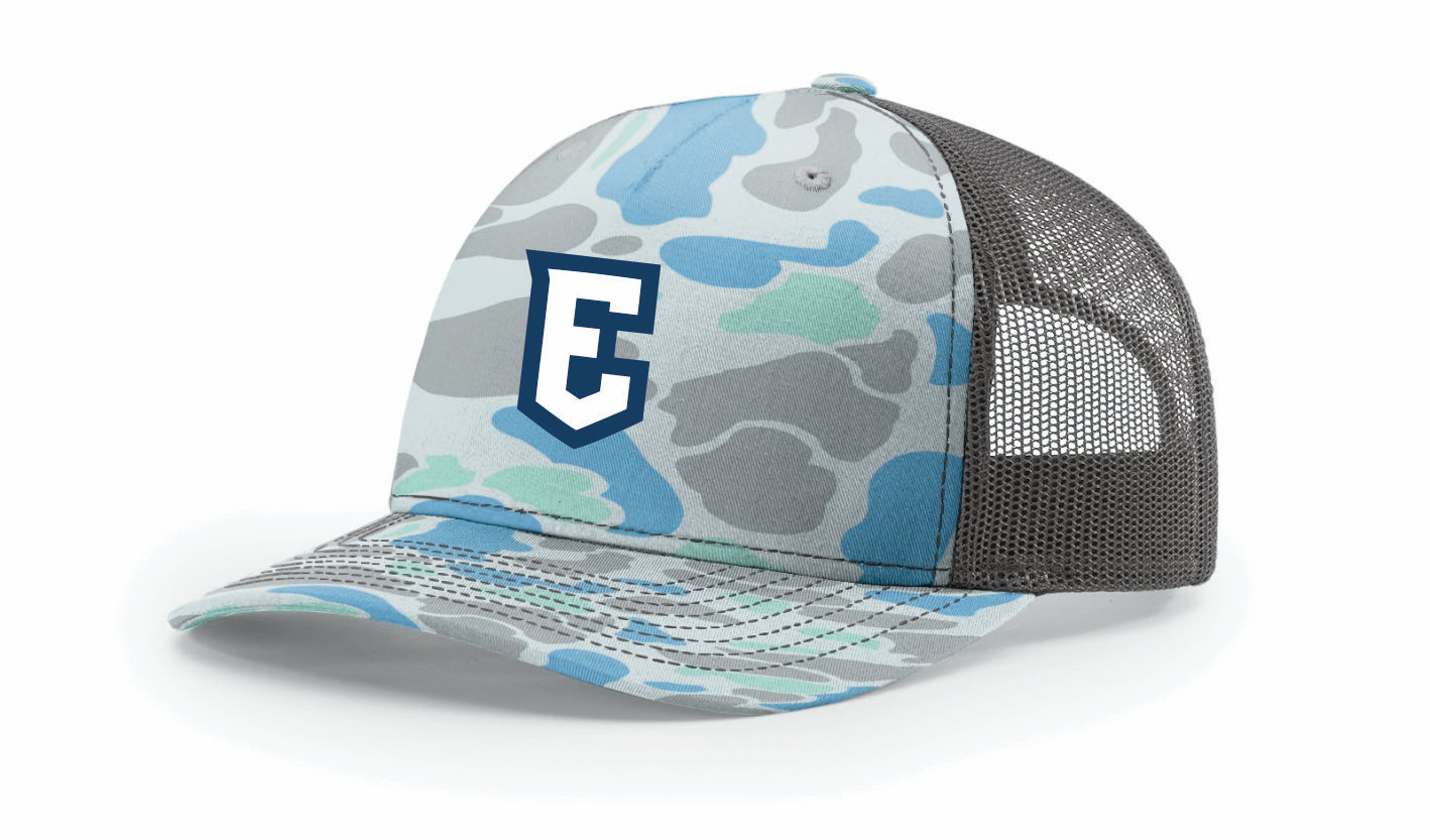 Richardson's Blue Camo Fishing Hat with E