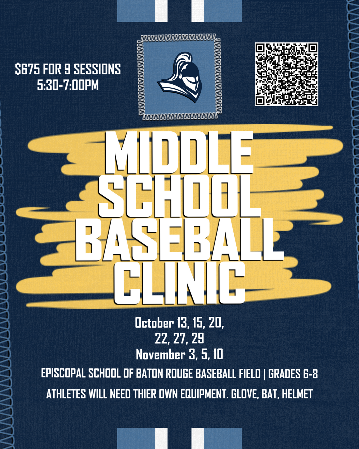Middle School Baseball Clinic