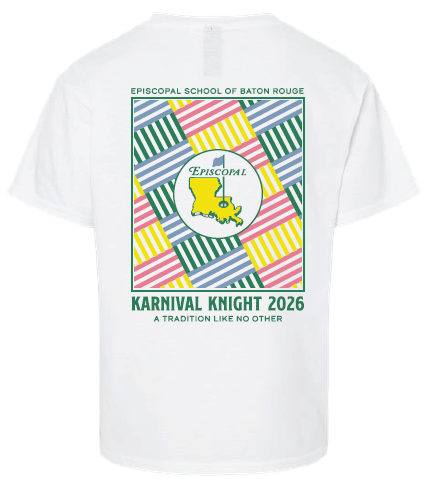 2026 Karnival Knight Tshirt - White w/ Pink